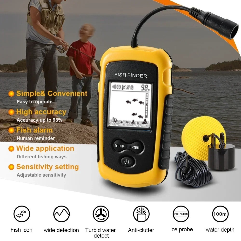 Fishing Equipment In English - Wireless Sonar Detection Fish Finder, Outdoor