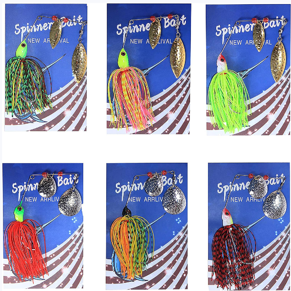 6pcs Spinnerbait Fishing Lures - Fishing Equipment Shop recensie en prijs
