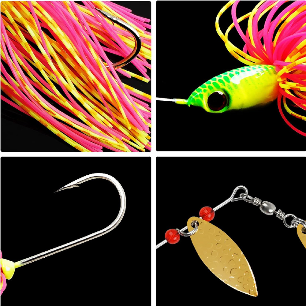 6pcs Spinnerbait Fishing Lures - Fishing Equipment Shop recensie en prijs
