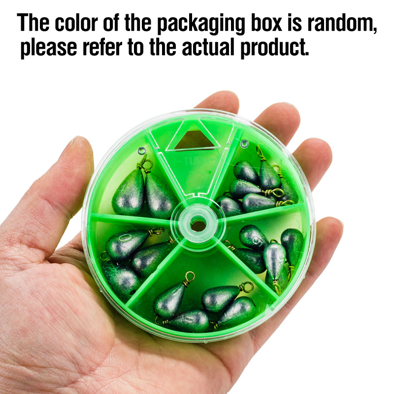 22Pcs/Box Fishing Sinkers Drop - Tackle Box recensie en prijs