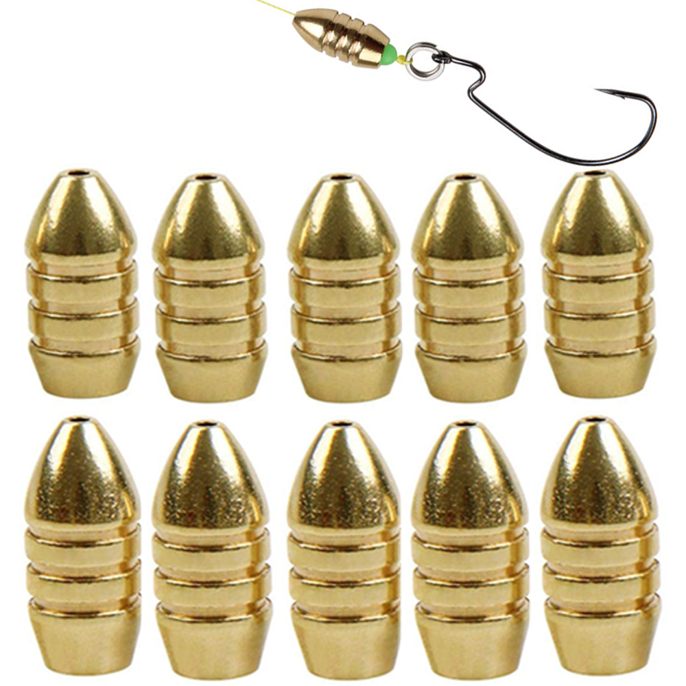 10Pcs Brass Fishing Weight Cop - Fishing Equipment Shop recensie en prijs