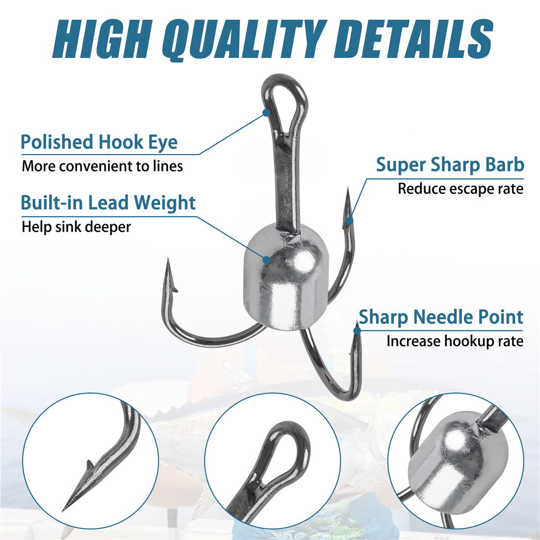 10PCS Snagging treble hooks We - Fishing Equipment Shop recensie en prijs
