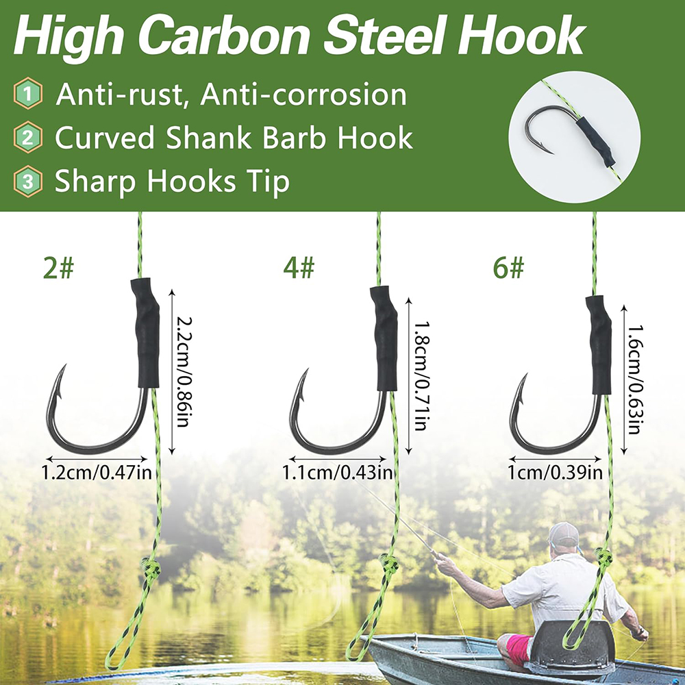12Pcs Carp fishing hair rigs P - Fishing Equipment Shop recensie en prijs
