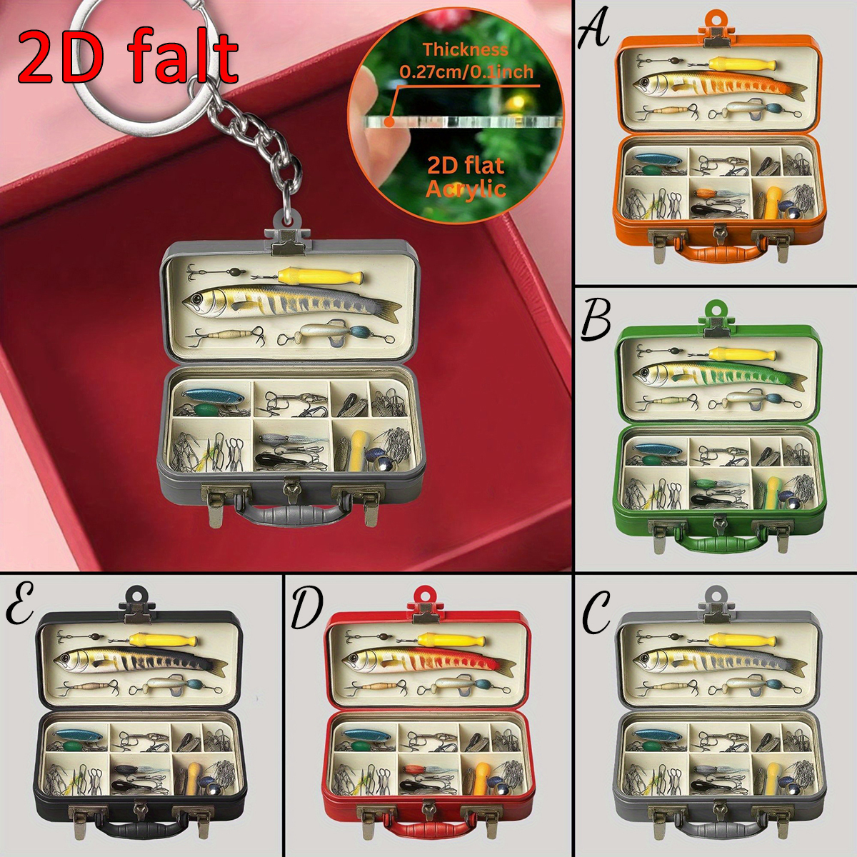 Custom Name 2D Flat Acrylic Fi - Tackle Box recensie en prijs