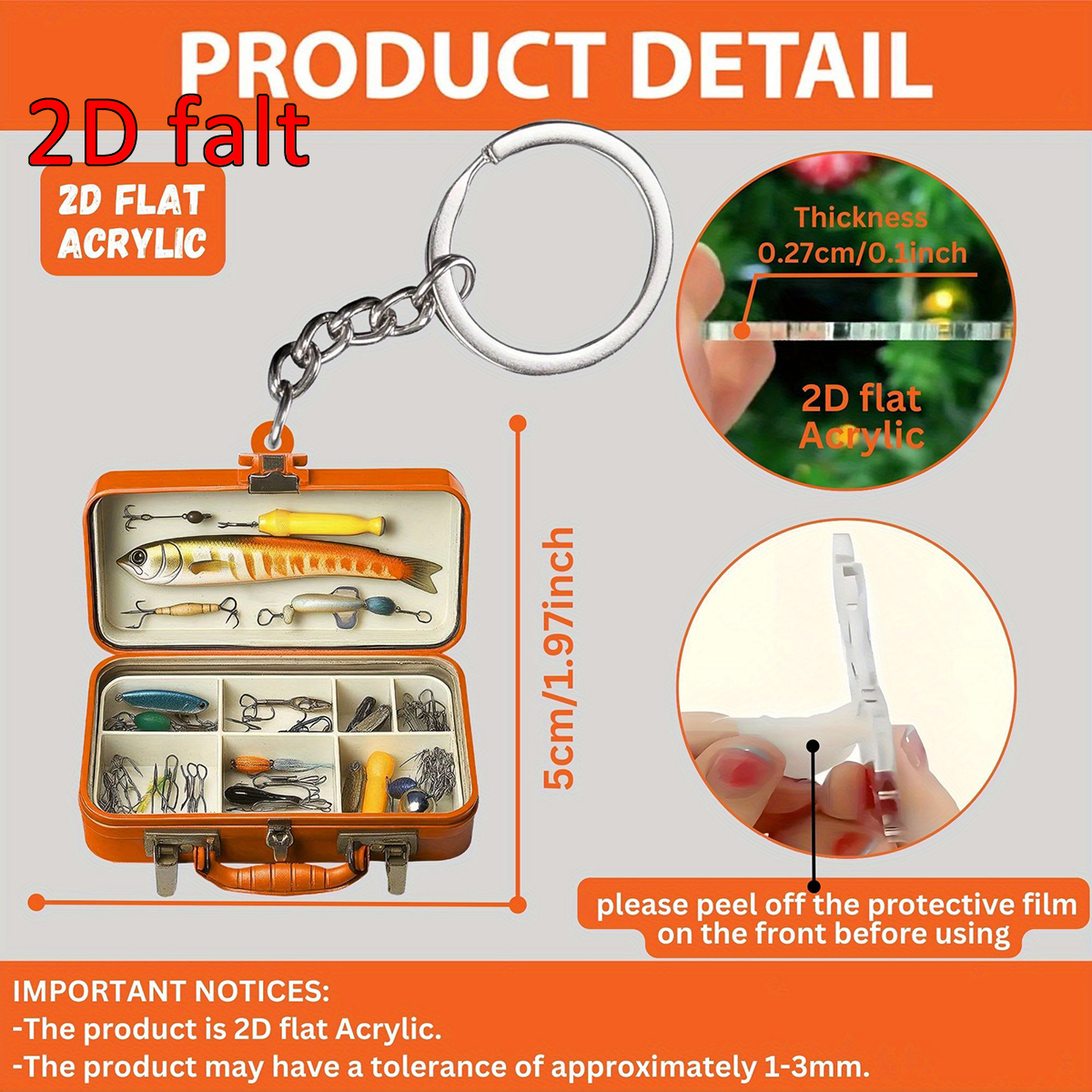 Custom Name 2D Flat Acrylic Fi - Tackle Box recensie en prijs