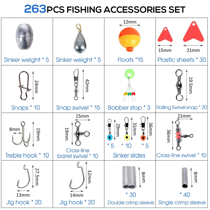 263pcs Outdoor Fishing Accesso - Fishing Equipment Set recensie en prijs