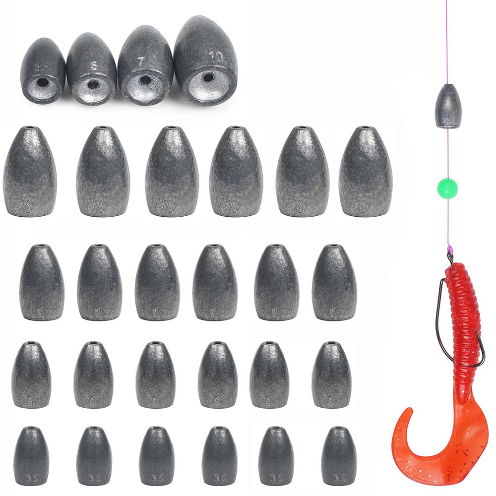 Bullet Fishing Sinkers Weights - Fishing Equipment Shop recensie en prijs