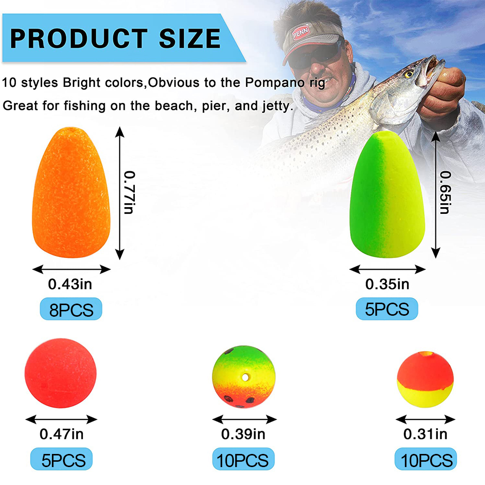 138Pcs Pompano Rigs Floats Bea - Fishing Equipment Shop recensie en prijs