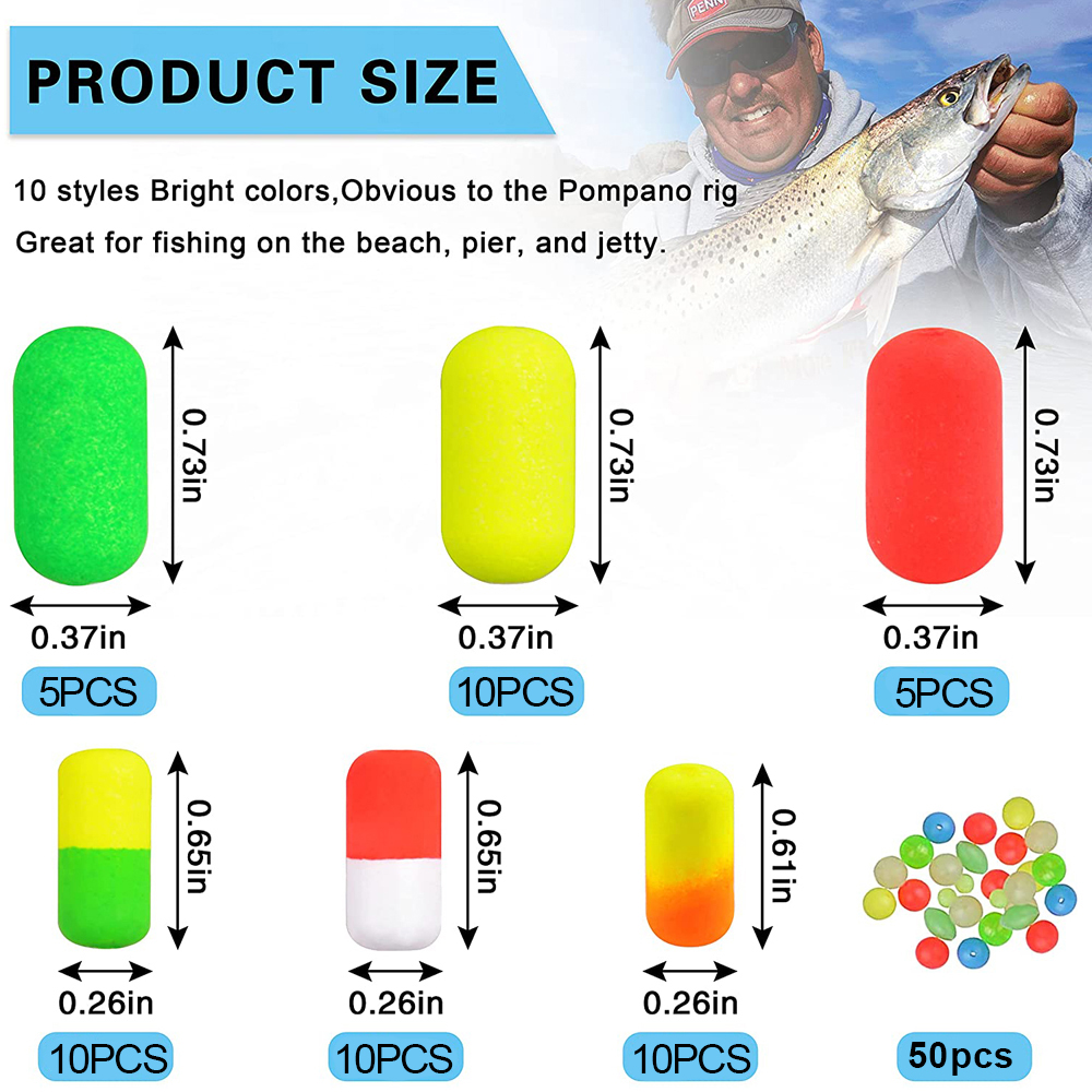 138Pcs Pompano Rigs Floats Bea - Fishing Equipment Shop recensie en prijs