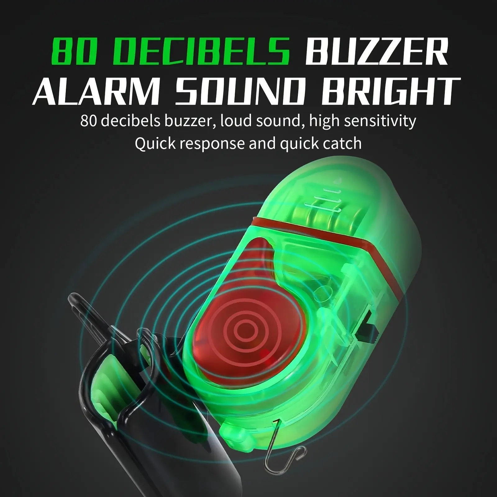2PCS LED Fishing Bite Alarm, 2 - Fishing Equipment Set recensie en prijs