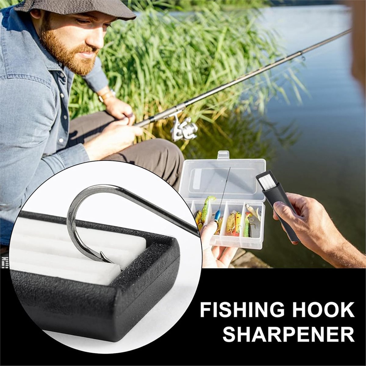 Fishing Hook Sharpener - Compa - Tackle Box recensie en prijs